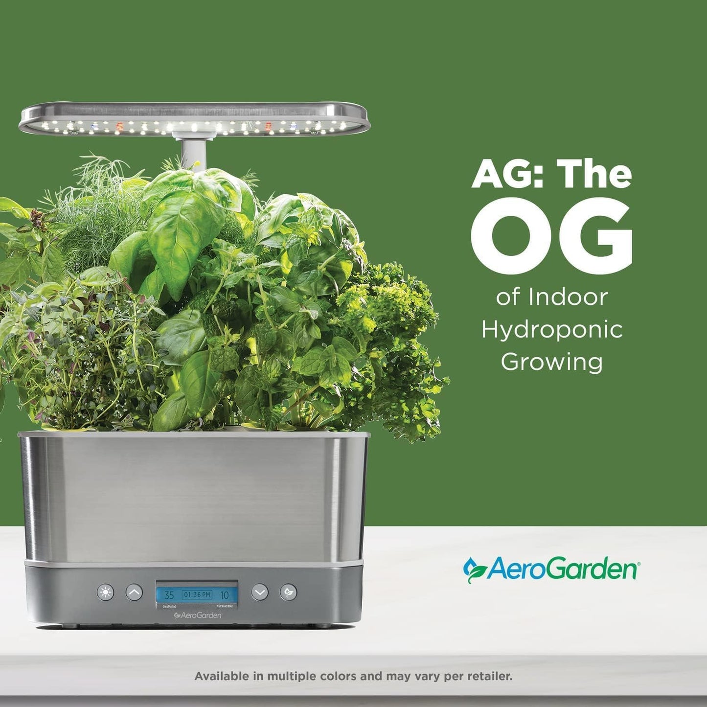 Harvest Elite - Indoor Garden with LED Grow Light, Stainless Steel