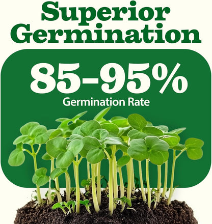 27,500+ Heirloom Vegetable Seeds | Non GMO Garden Seed 55 Variety Pack | Gardening Seeds for Planting Vegetables and Fruits, & Lettuce | Prepper Supplies | Survival Gear | Spring, Summer, Fall