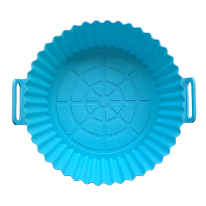 Air Fryer Silicone Liners Air Fryer Silicone Pot Reusable Silicone Air Fryer Liners Food Safe Non Stick Air Fryer Basket Accesso